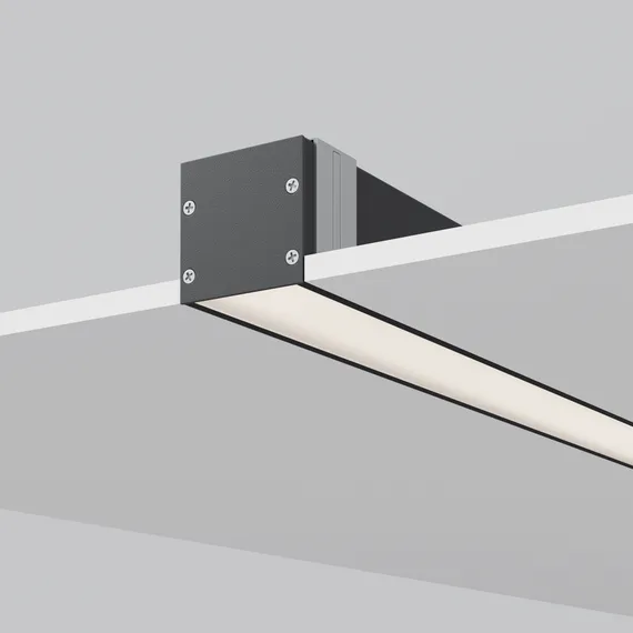 Радиусный профиль 35x35 линейный черный 2.5м Led Strip alm-3535r-b-d-2.5m