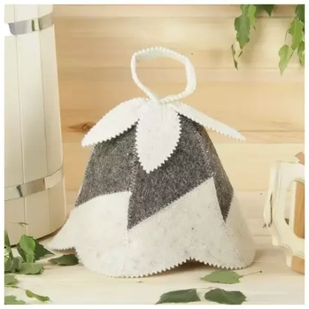 Шапка для бани и сауны "Колокольчик" 2593187
