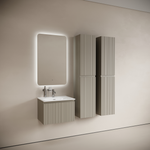 Тумба подвесная SANCOS Code 590х453х400, c одним ящиком оснащенным доводчиками, цвет серая платина , арт. CD60GP