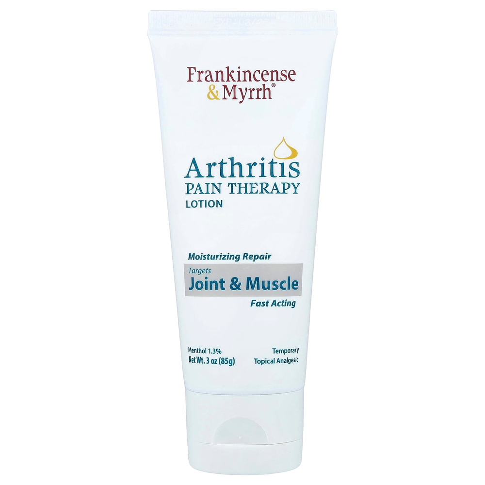 Frankincense & Myrrh, Лосьон для лечения боли при артрите, 85 г (3 унции)