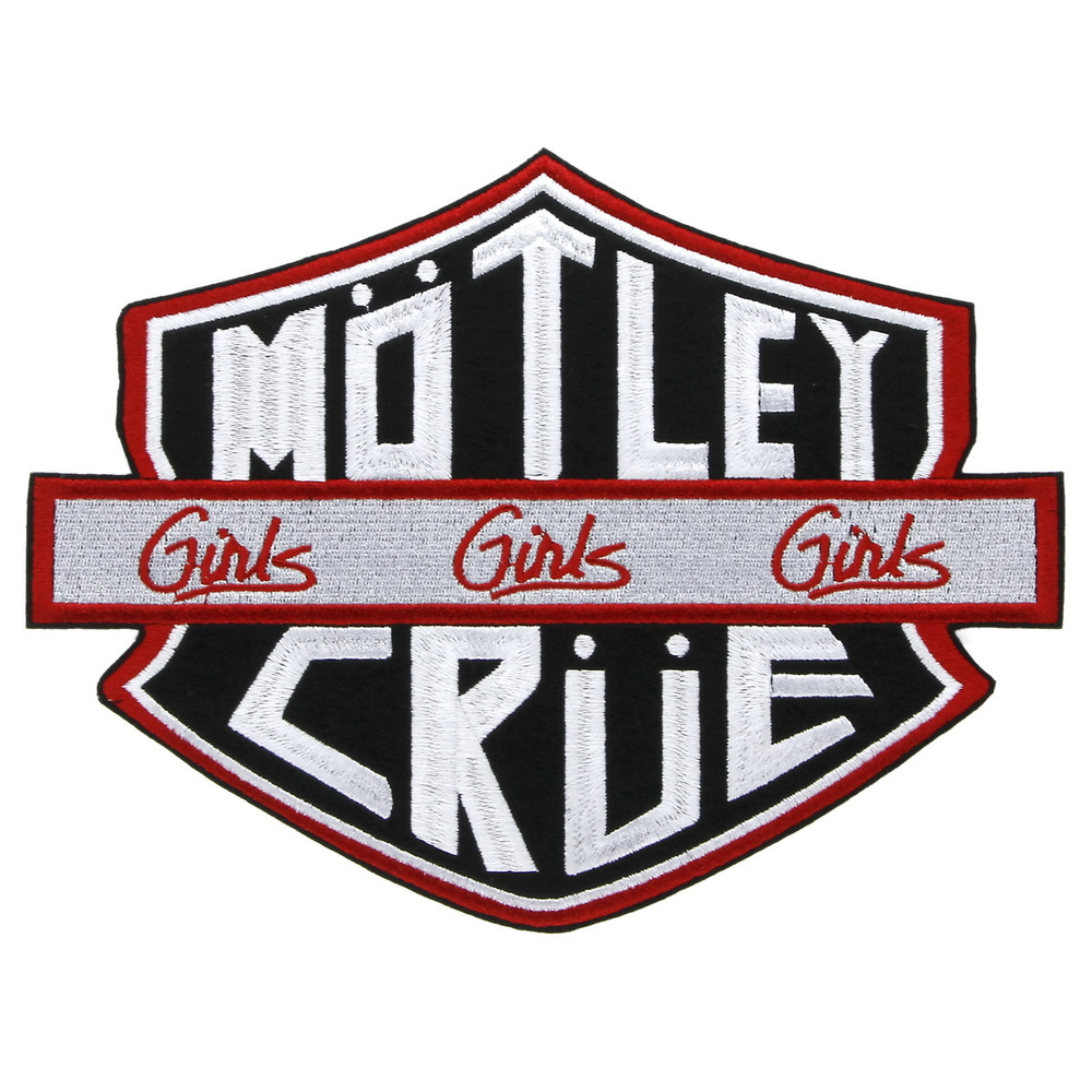 Нашивка спиновая с вышивкой группы Motley Crue