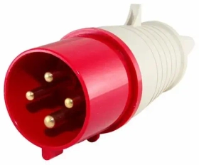 Вилка 024 3Р+РЕ 32А 380В IP44 TDM SQ0601-0005