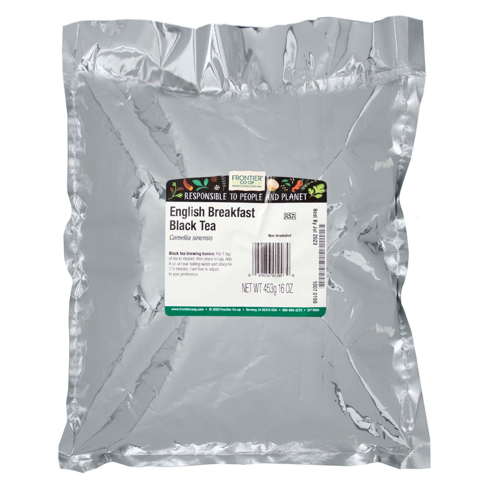 Frontier Co-op, черный чай, Englis Breakfast, 453 г (16 унций)