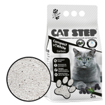 Наполнитель комкующийся минеральный CAT STEP Compact White Carbon, 5 л