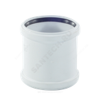 Муфта PP-H ремонтная бесшумная белая RAUPIANO PLUS Дн 110 б/нап в/к Rehau 11215141001