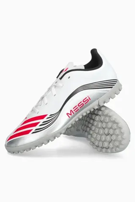 Сороконожки adidas F50 Club Messi TF Junior - серебряный