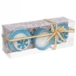 Свечи новогодние «Сказочное желание» 22x8.3x7 см, голубой