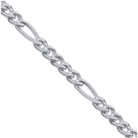 Цепь “Фигаро 5+1 с алмазной гранью”