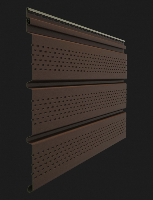 Döcke PREMIUM Софит перфорированный (Каштан)