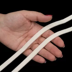 Ворсовая тесьма под каркасы молочная