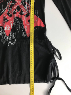 Кофта со стильным принтом, визуально на 40 размер