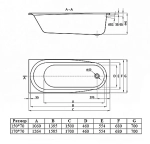Ванна акриловая Vincea VBT-2B150-FR 150x70 белая с каркасом