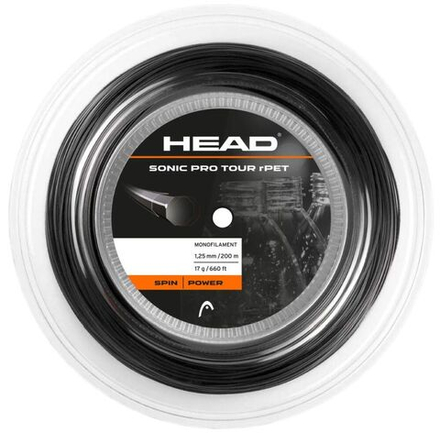 Теннисные струны Head Sonic Pro Tour RPET (200 m) - black