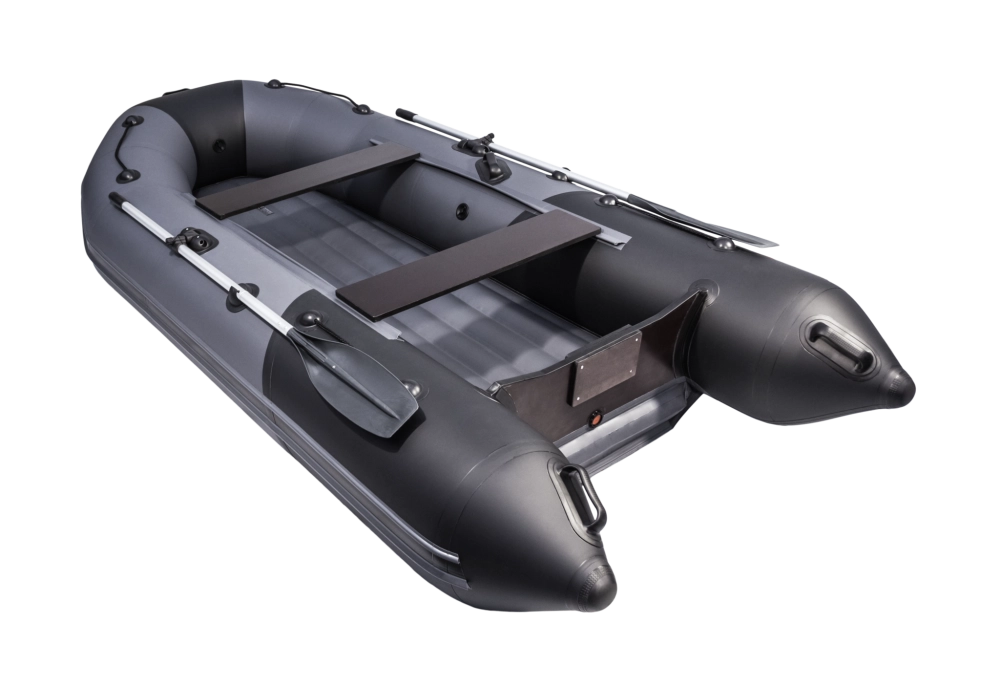 Лодка Таймень NX 3200 НДНД, 3200*1500*420 мм., цвет графит - черный