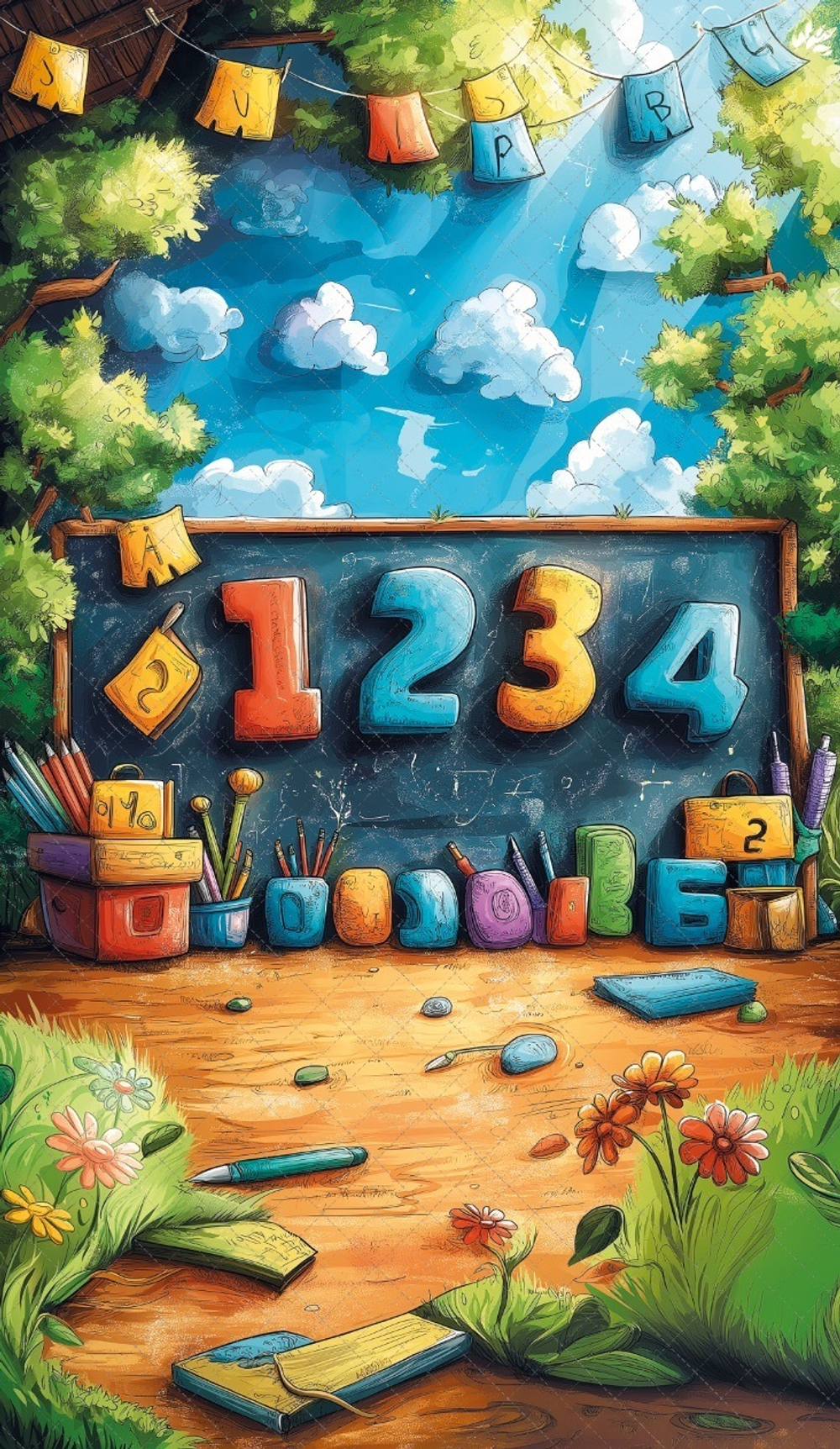 Комикс №3 фон неопреновый