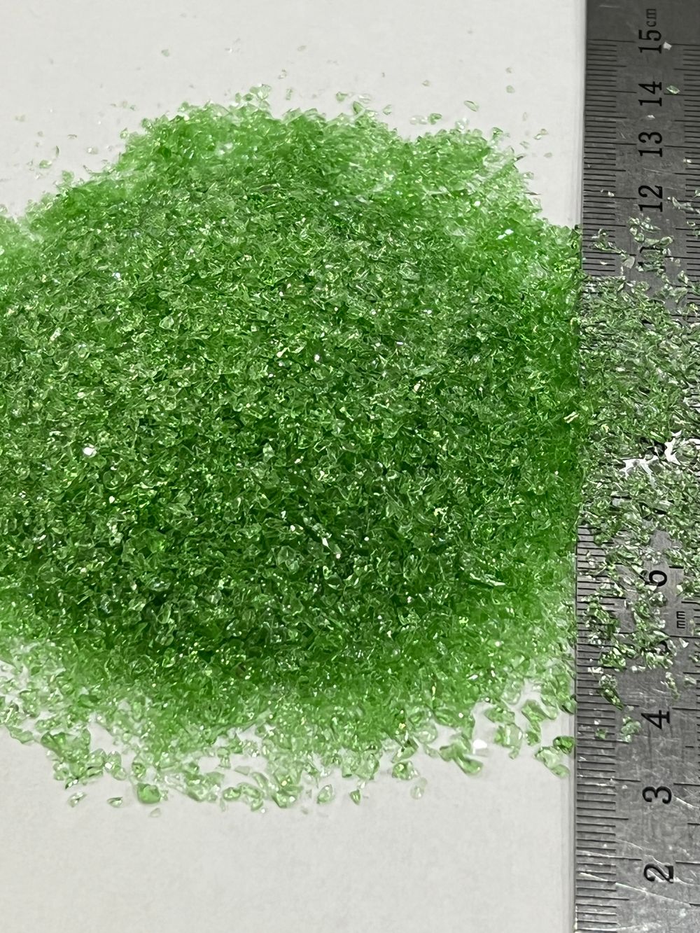 Стеклянная крошка Киви фракция 1