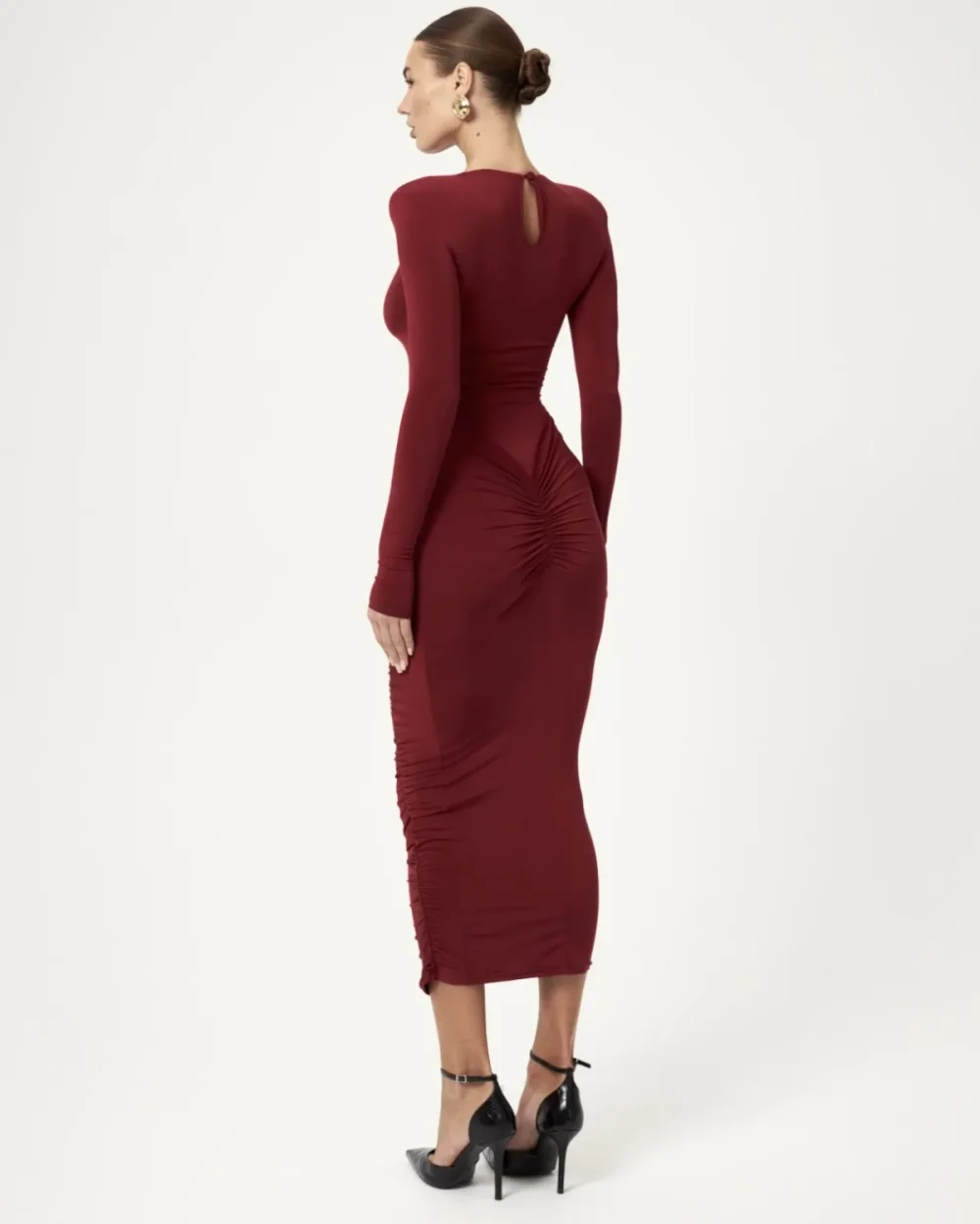 Платье Unique maxi, Бордовый