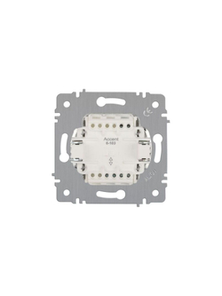 Выключатель 1-кл. СП Accent 6-101-01 10А IP20 250В AL/CU бел. Intro Б0063469