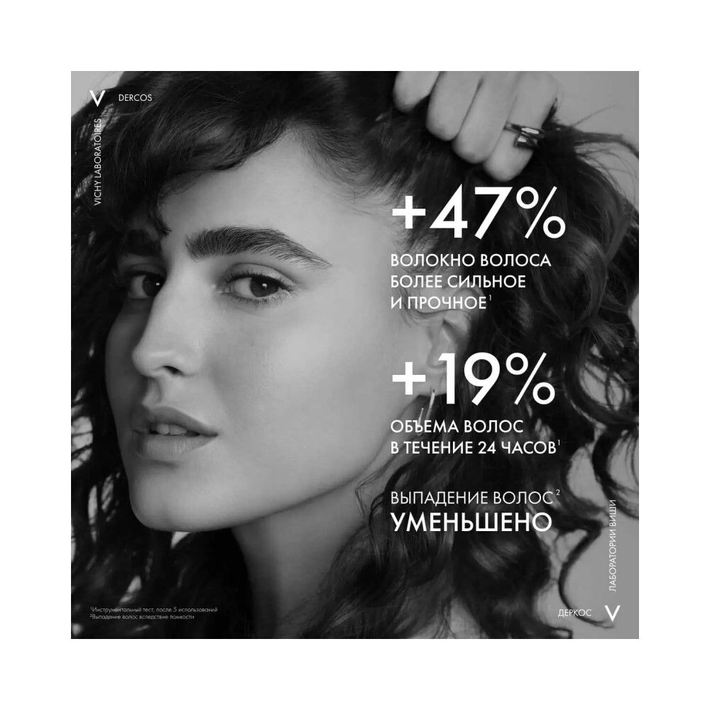 Vichy Dercos Aminexil Energy+ Шампунь против выпадения и истончения волос, 200 мл