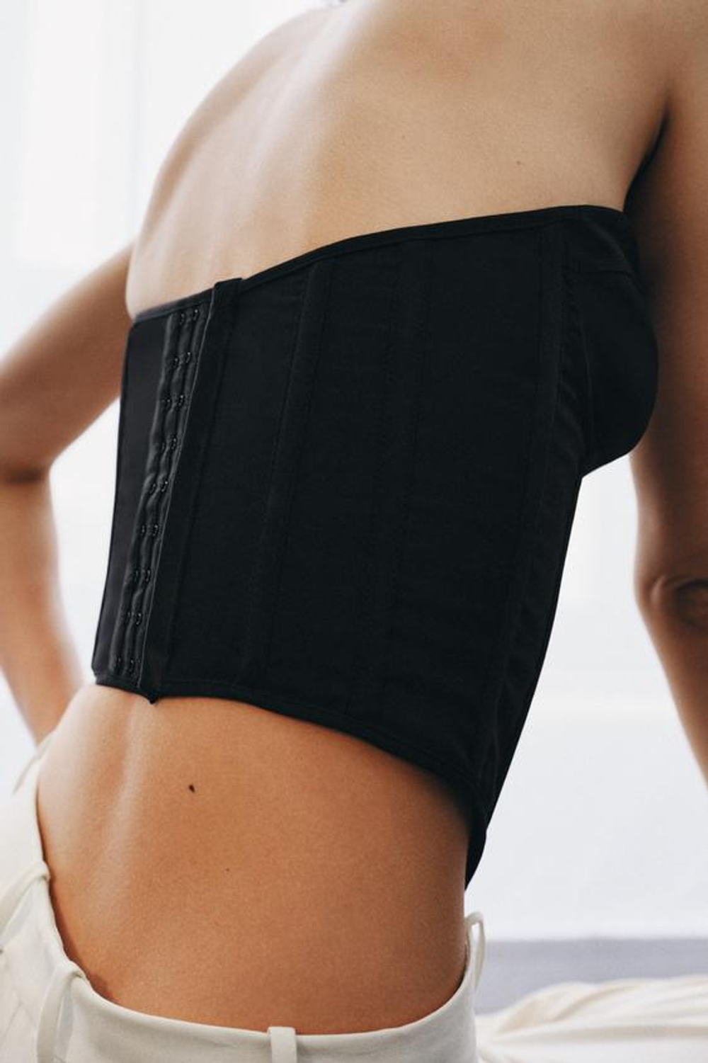 ZARA ТОП-КОРСЕТ — ZW COLLECTION, ЧЕРНЫЙ