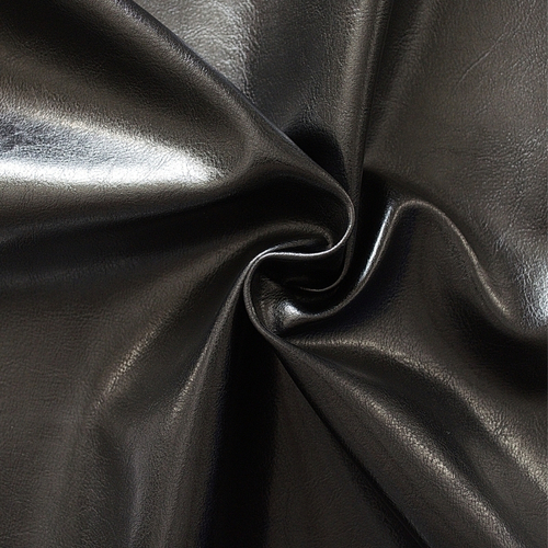 Victoria Black искусственная кожа, мебельная ткань, черный (ширина 1,4 м)