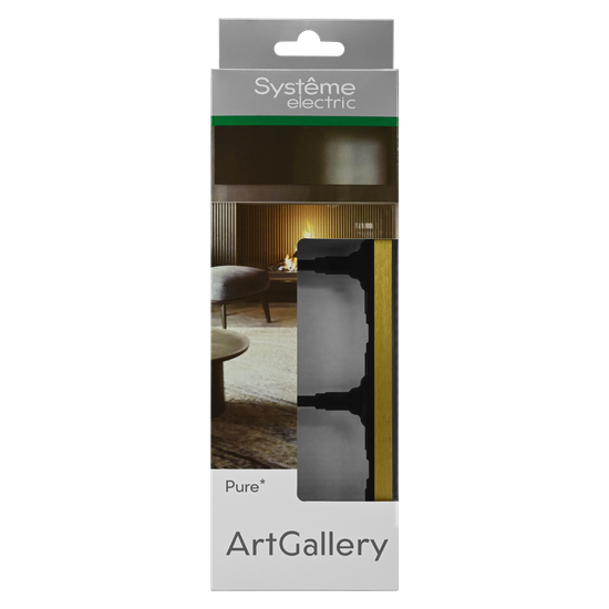 Рамка 3-м ArtGallery Pure метал. зол. SE GAL312403