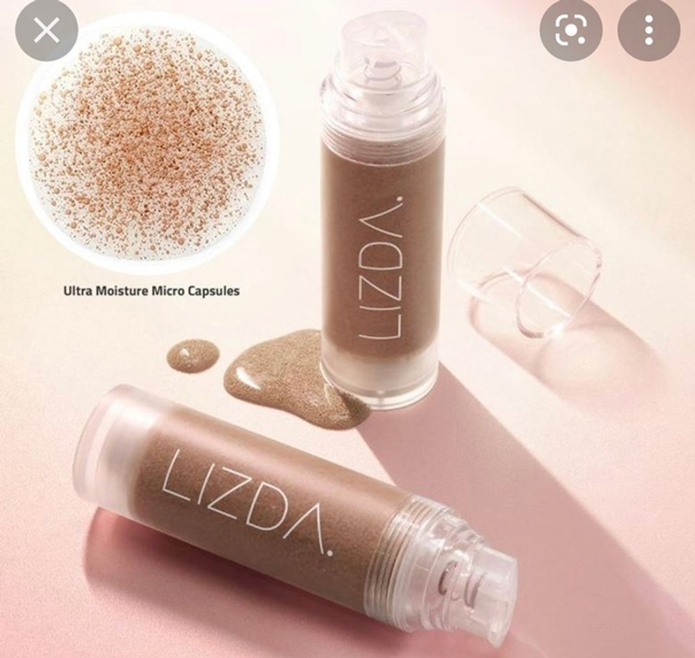 Lizda Zero Fit Cover Capsule Foundation невесомая тональная основа с гиалуроновой кислотой 21 тон