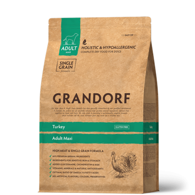 Grandorf Adult Large Turkey&Rice - корм низкозерновой для собак крупных пород (индейка с рисом)