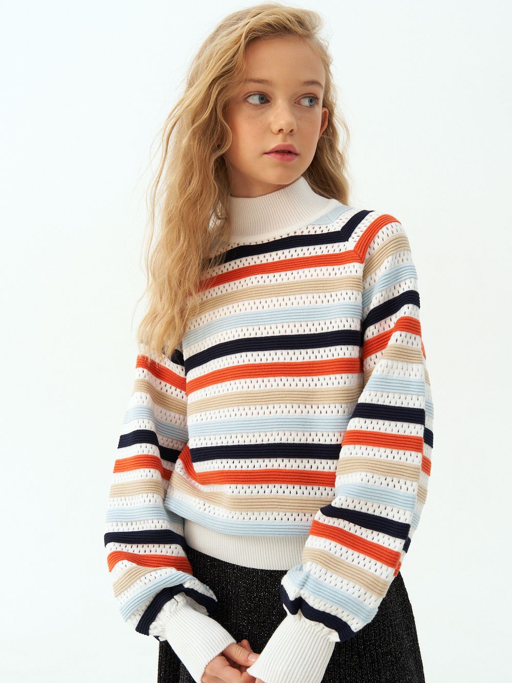 Джемпер для девочки AT1215 мультиколлор