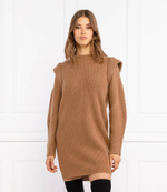 хлопковое платье DONDUP - made in Italy - коричневый(DA228 M00789D SZA)