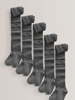 Колготки хлопковые для девочки Next 976-266, 5 шт., Серый