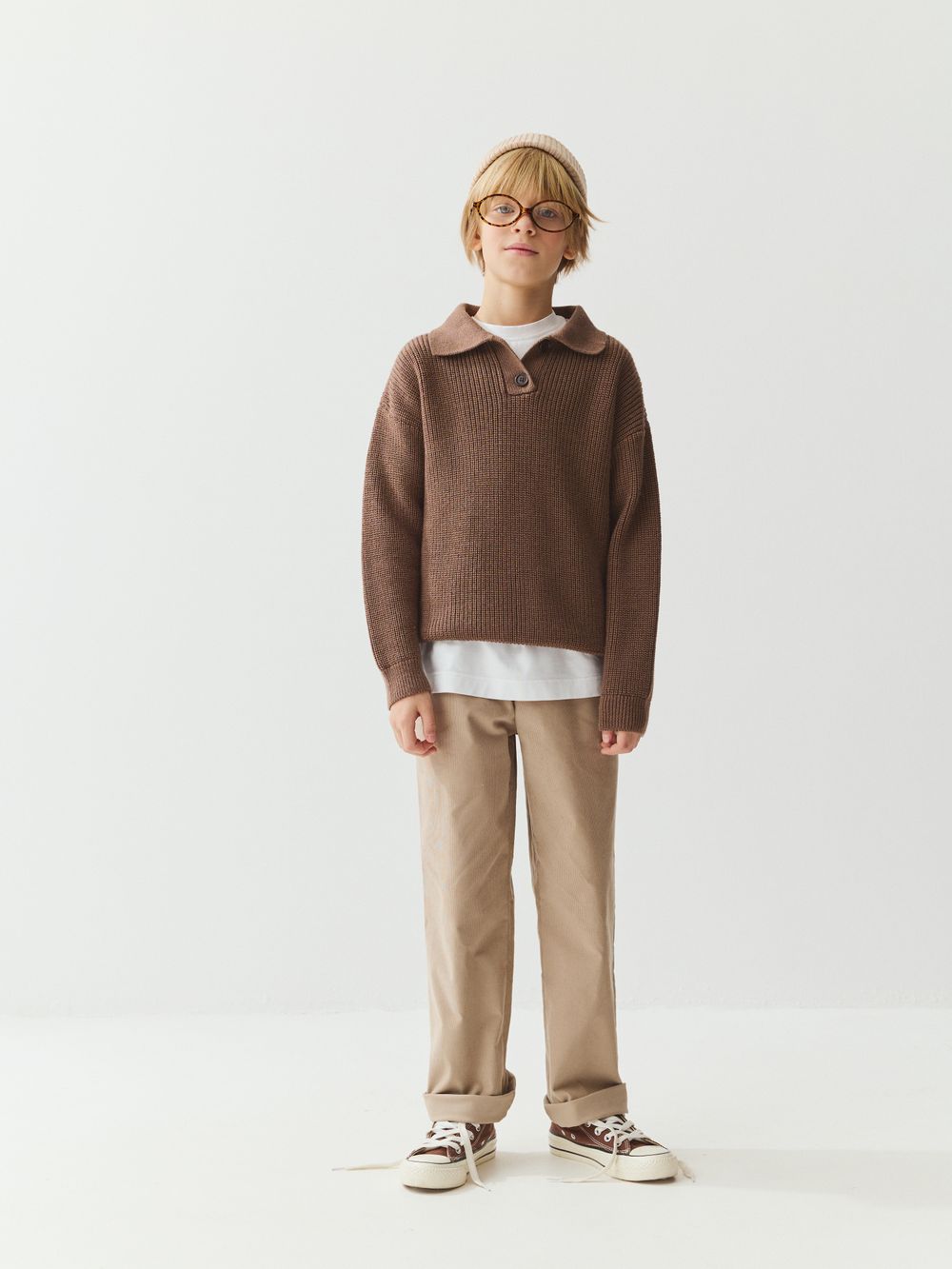 Джемпер вязанный "Беж" 7+