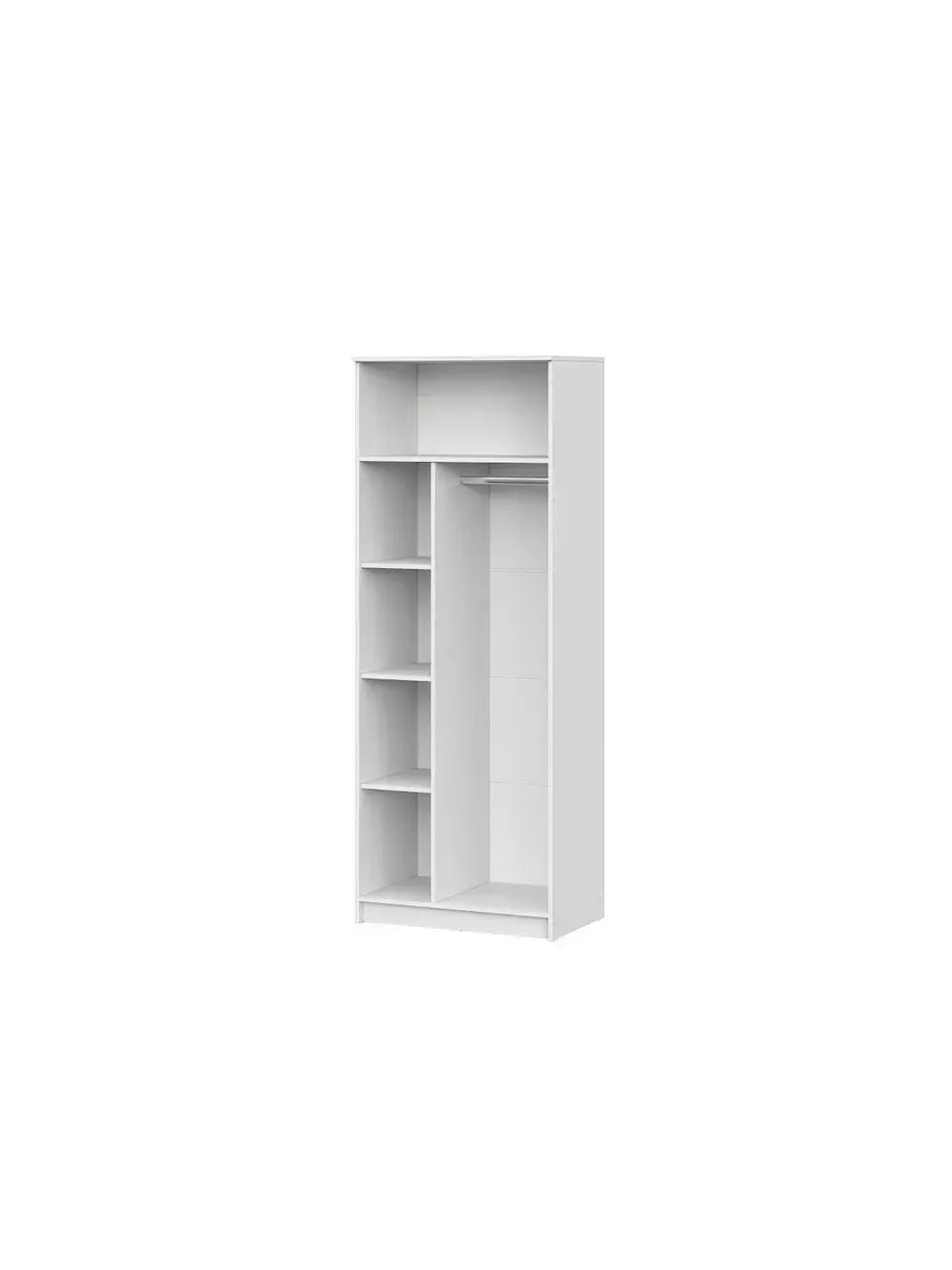 Шкаф для одежды распашной с полками 80х51х210 см ШК