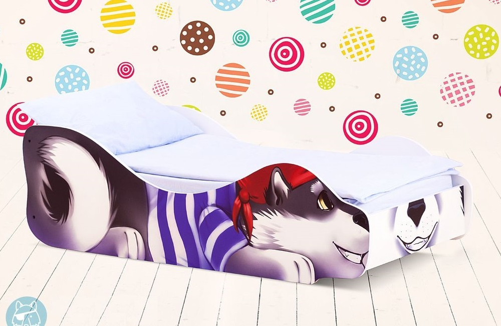 Кровать зверята Бельмарко Волчёнок Пират