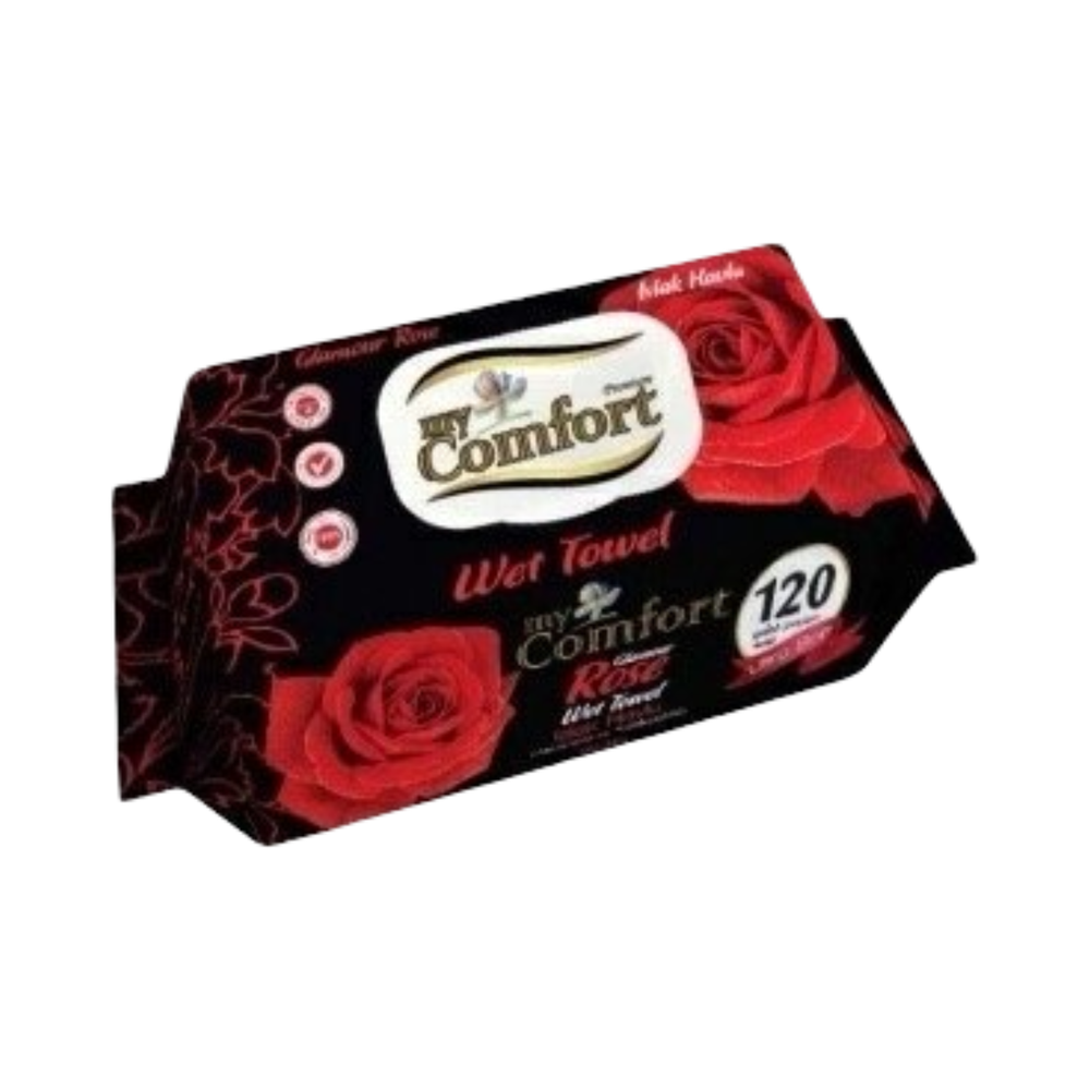 Вл.салфетки "Роза" 120шт