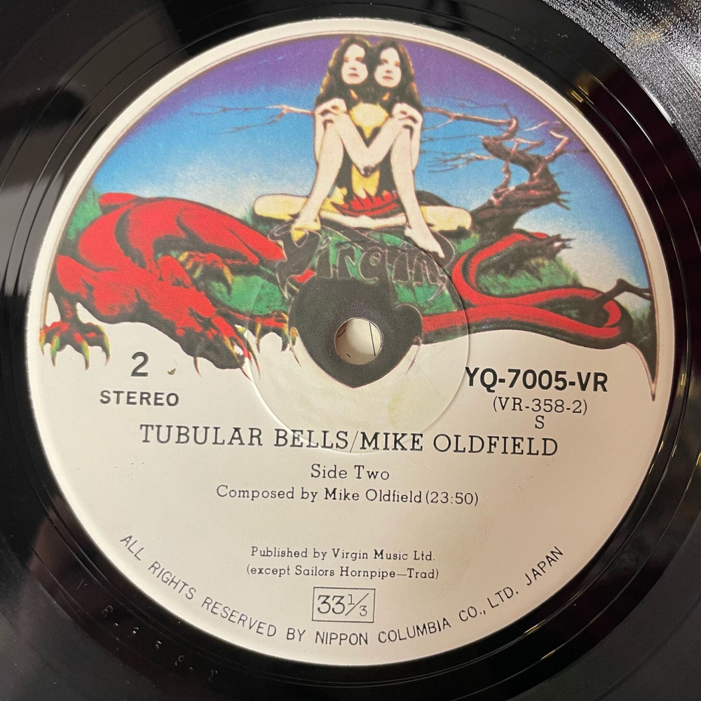 Винтажная виниловая пластинка LP Mike Oldfield Tubular Bells (Japan 1974) (Obi)