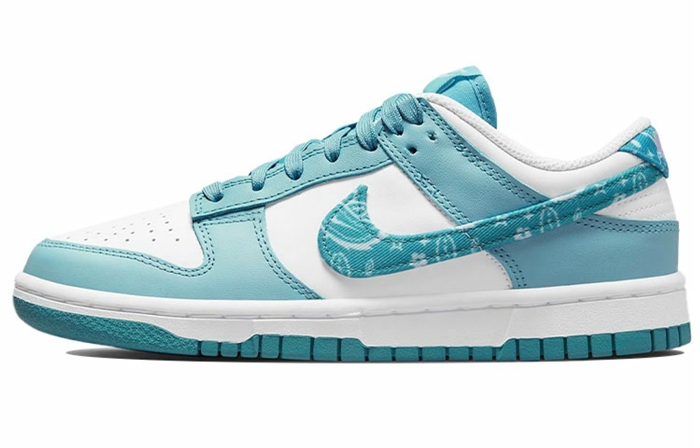 Кроссовки Nike Dunk Low Ess "Blue Paisley" (Женская размерная сетка)