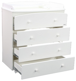 Детский пеленальный комод Tutis Cloud VD33-0412101 белый