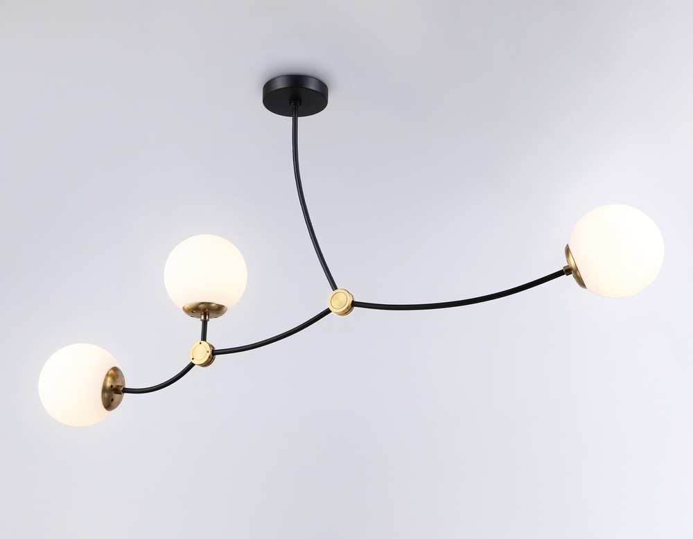Подвесной светильник TR2568/3 BK/SB черный/бронза E27/3 max 60W 1130*150*540