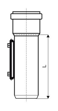 Ревизия с прямоугольным люком Ostendorf KGRE 160 мм канализационная арт. 222600