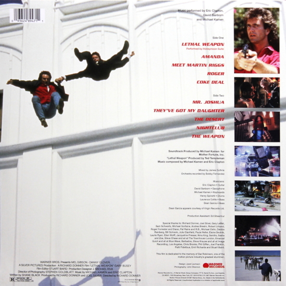 Soundtrack / Eric Clapton, David Sanborn, Michael Kamen: Lethal Weapon (Limited Edition)(Clear Vinyl)(LP)