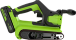 Ленточная шлифовальная машина аккумуляторная GREENWORKS G24BS 24V, АКБ 2Ач и ЗУ 3100607CUA