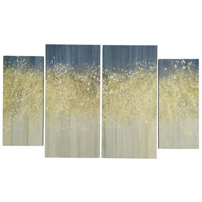 Картина модульная, холст, 84х50 см, 4мод, Золото, Y4-5126