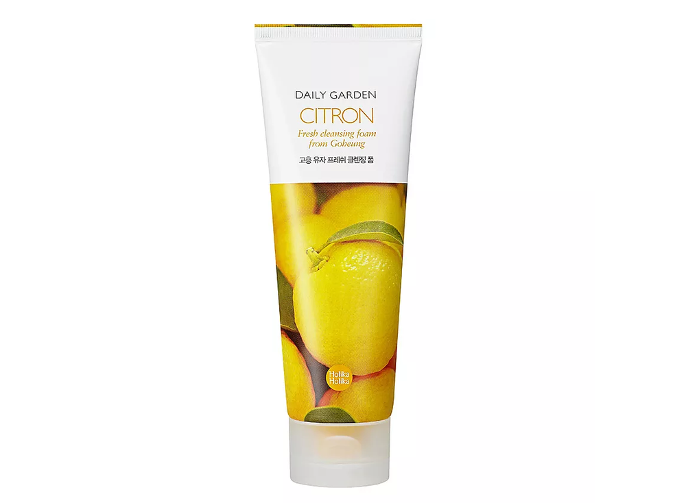 HOLIKA HOLIKA Очищающая пенка с цитроном Daily Garden Citron Fresh cleansing foam from Goheung, 120 мл