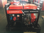 Дизельный генератор 7 кВт АМПЕРОС LDG 8500CLE-3 с автозапуском