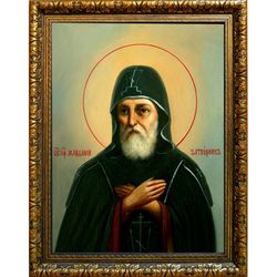 Мардарий Печерский, преподобный затворник. Икона на холсте.