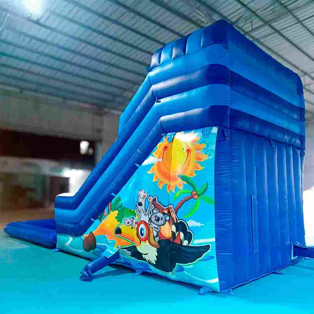 Водная горка "Звериный аквапарк Экстра" с бассейном, 9*4*4.8 м