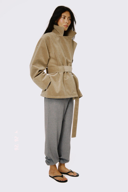 JACKET VELUR BEIGE ONE