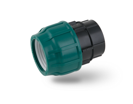 Муфта ПНД "Poelsan" 25х1/2" с внутренней резьбой  (25/350 шт)