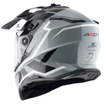 Шлем AXOR X-CROSS FLAG STAFF D/V, с визором, цвет черный/серый (L)